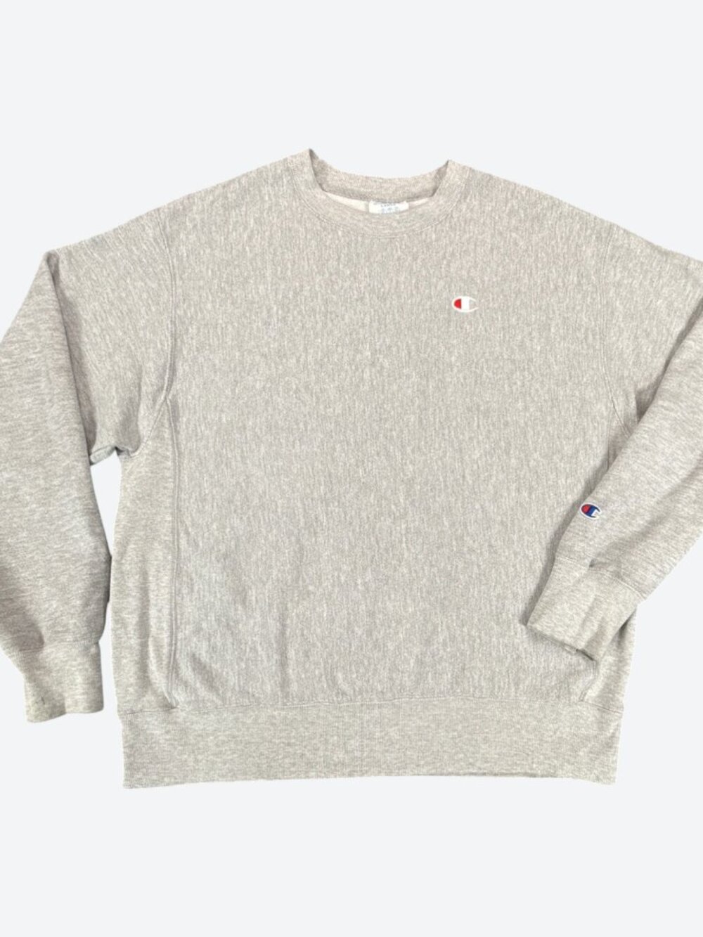 Champion Reverse Weave Crewneck Sweatshirt Men's Large Heather Gray